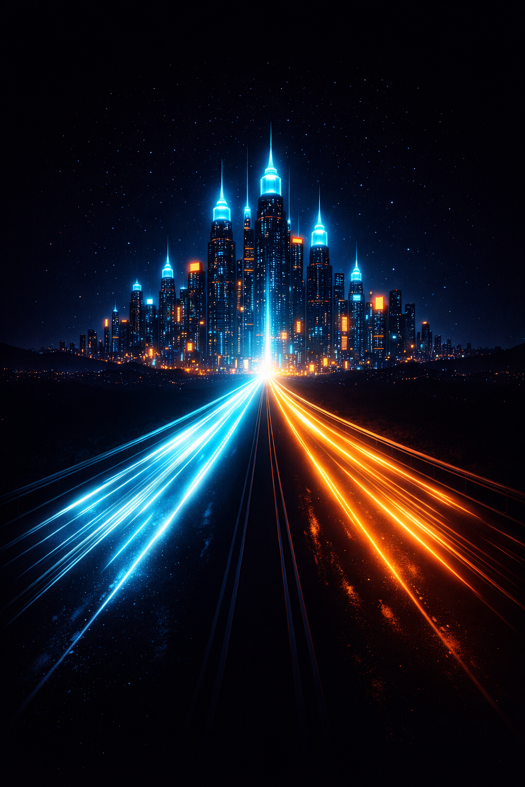 Neon Skyline Rush – Futuristic City Lights