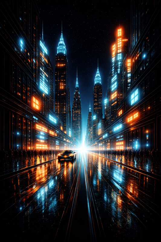 Neon Future City – Cyberpunk Night Street