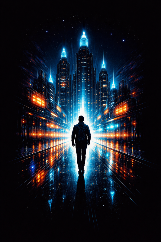 Neon City Journey – Futuristic Night Vision